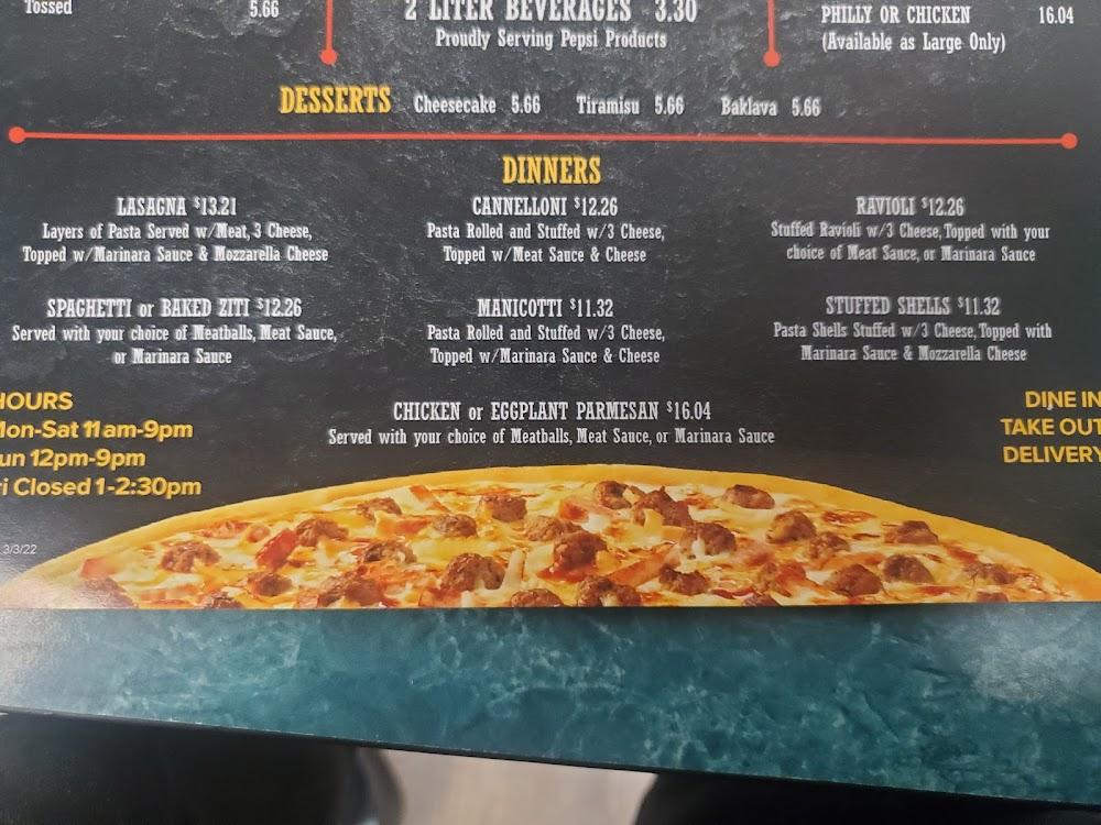 Antonio's New York Style Pizza Menu image 3