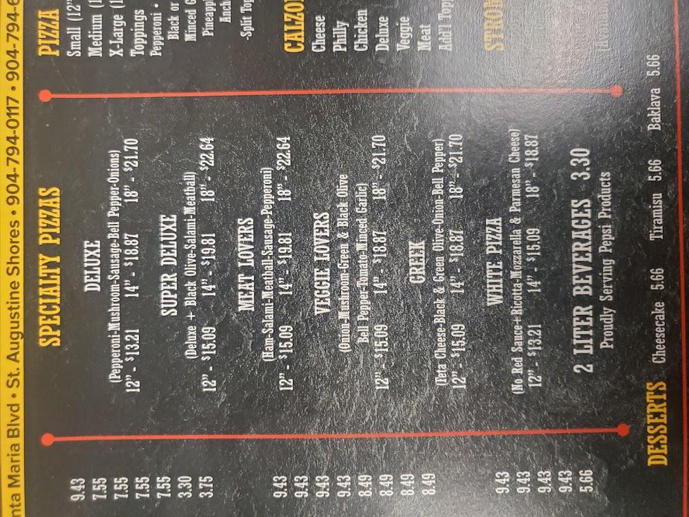 Antonio's New York Style Pizza Menu image 4